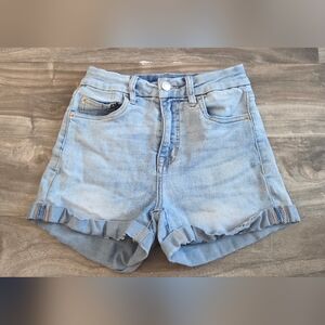 Aerie Light Blue Jean Shorts